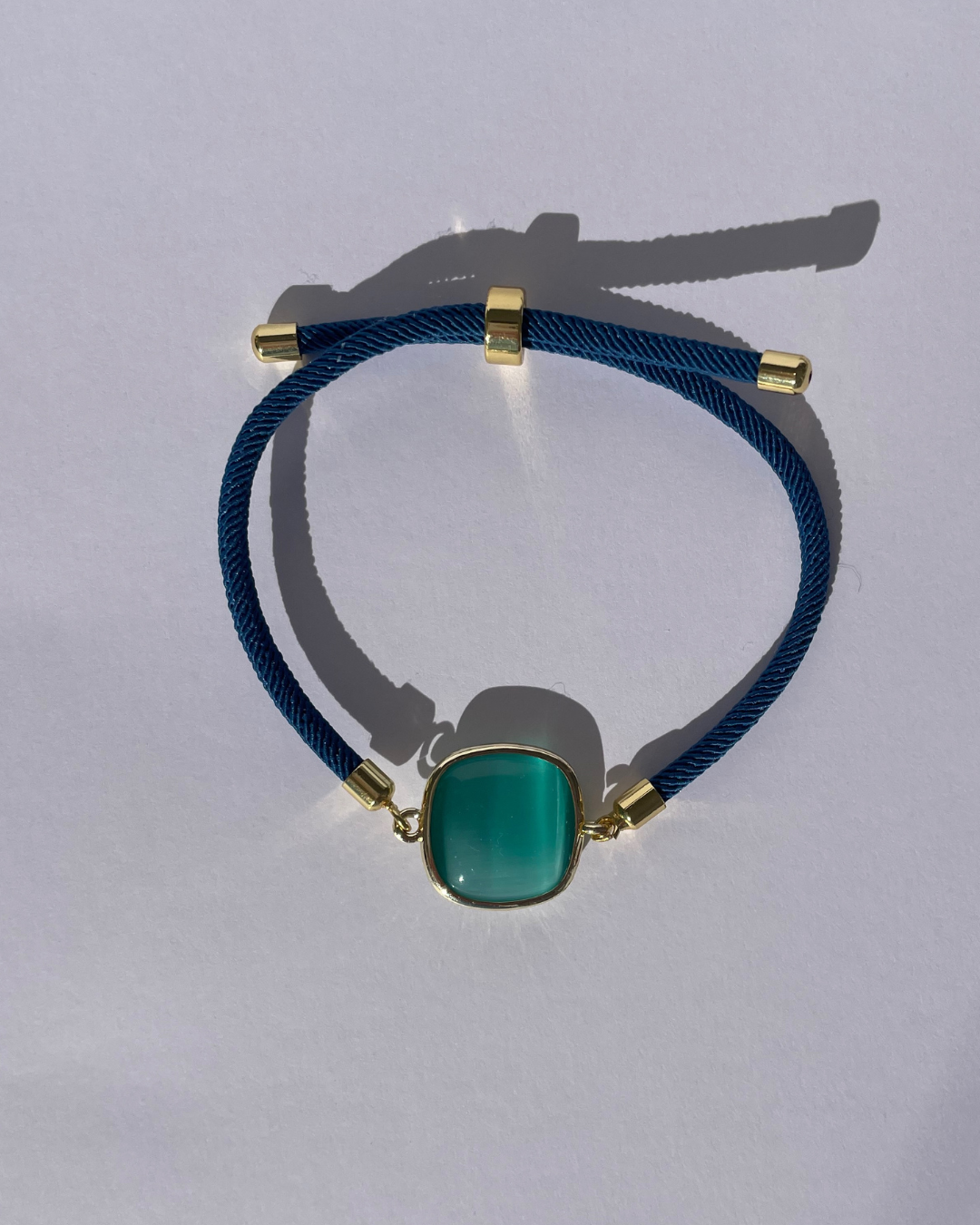 pulsera azul con verde aqua